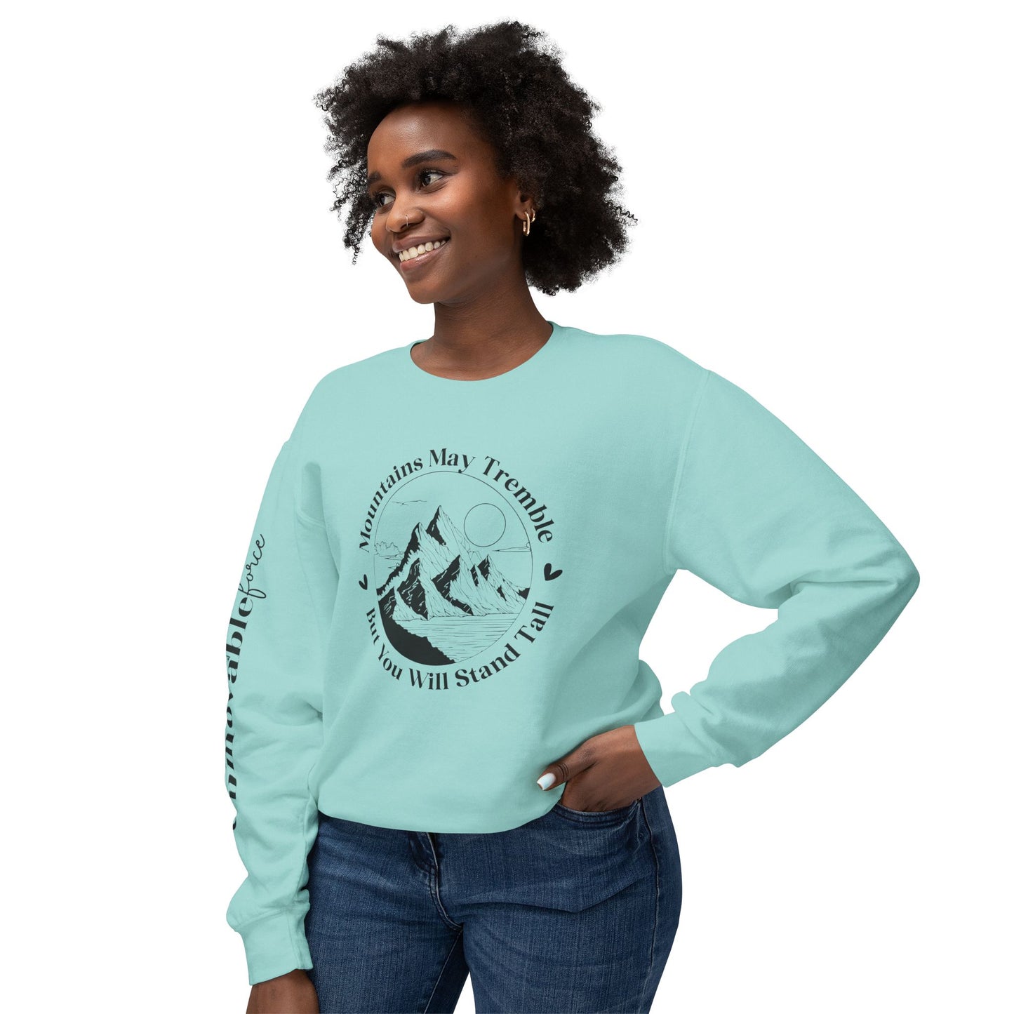 Unmovable Force! Unisex Lightweight Crewneck Sweatshirt - EternalAscension