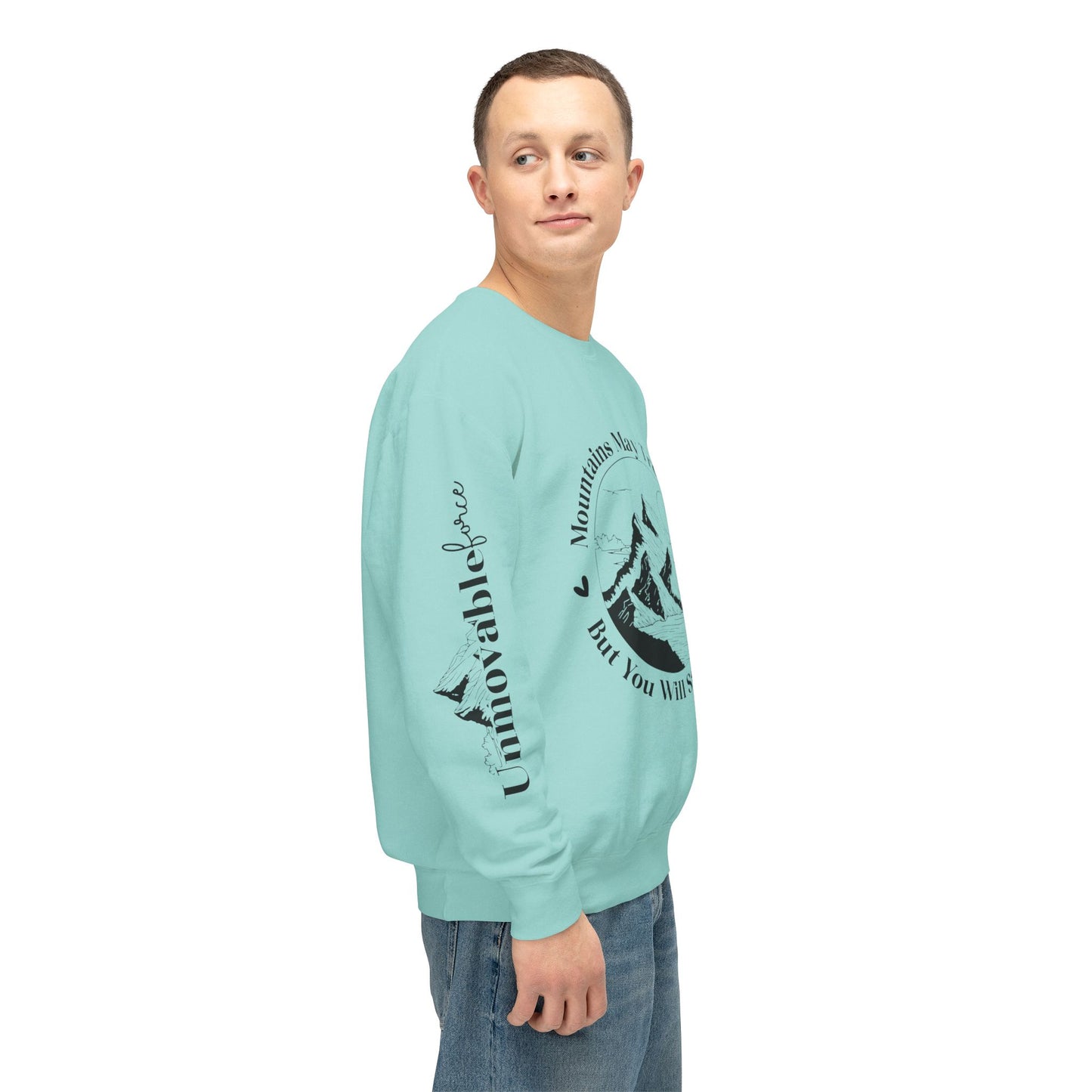 Unmovable Force! Unisex Lightweight Crewneck Sweatshirt - EternalAscension