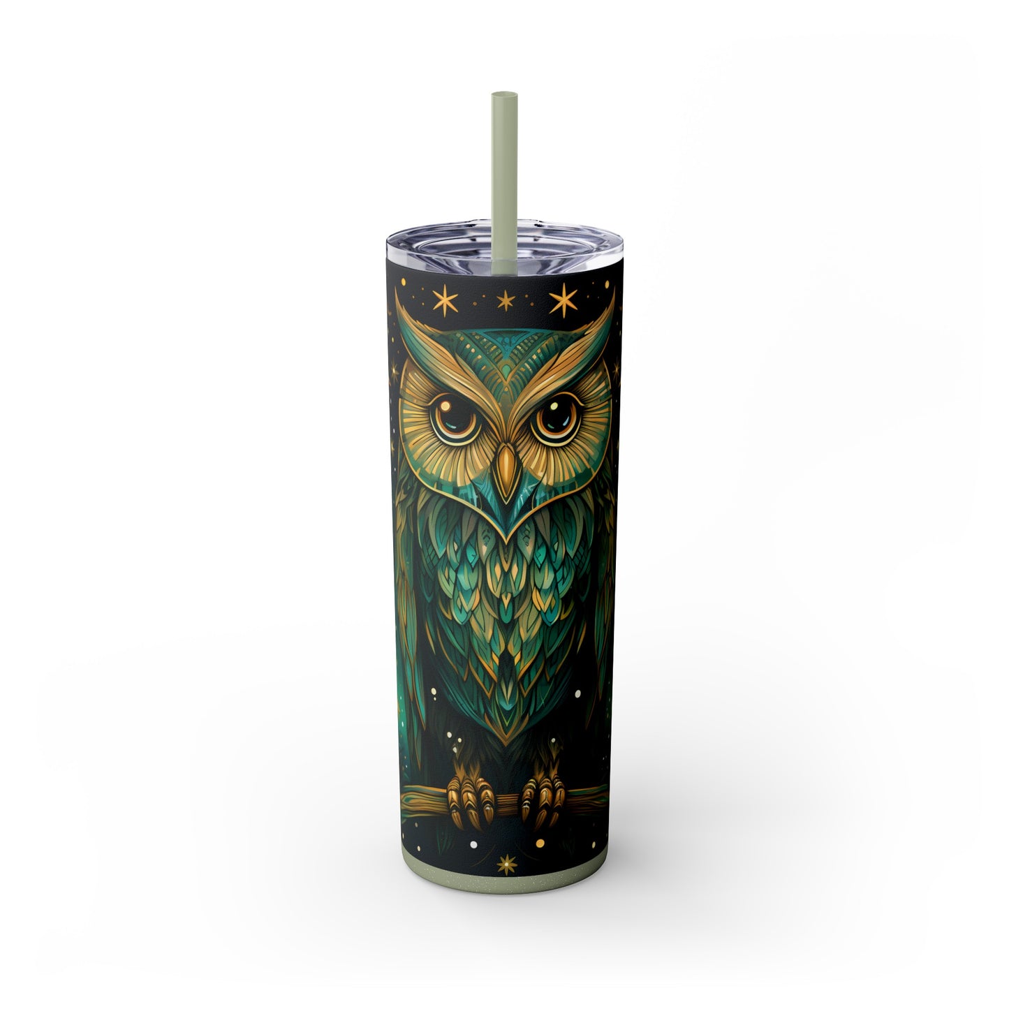 Maars Personalized Skinny Tumbler: Mystical Owl Edition 20oz - EternalAscension