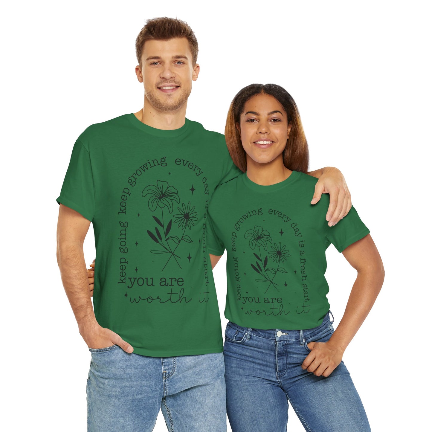 You Are Worth It! Unisex Heavy Cotton Tee
