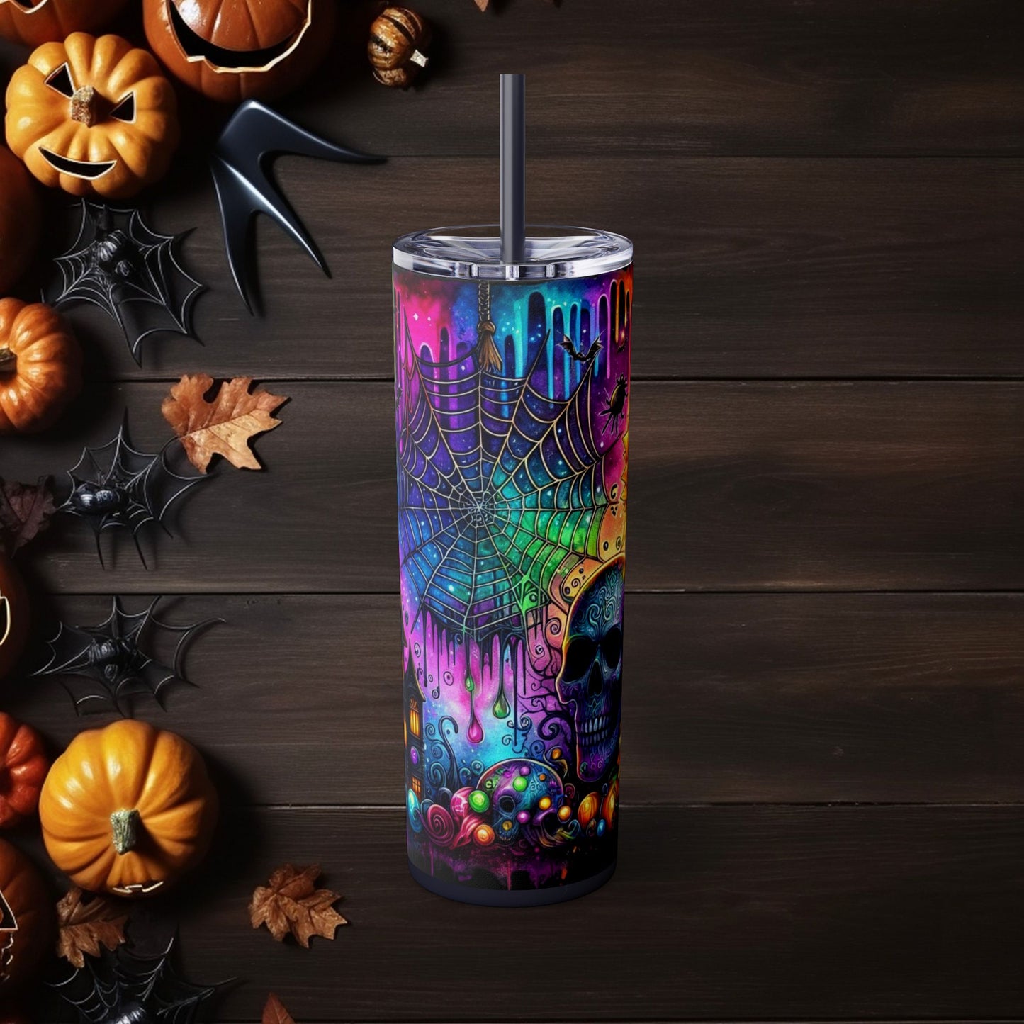 Enchanting Hocus Pocus Skinny Tumbler with Straw, 20oz