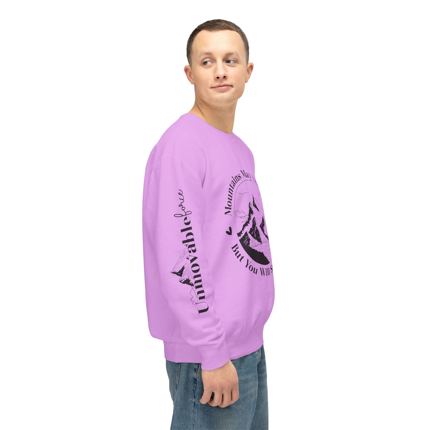Unmovable Force! Unisex Lightweight Crewneck Sweatshirt - EternalAscension