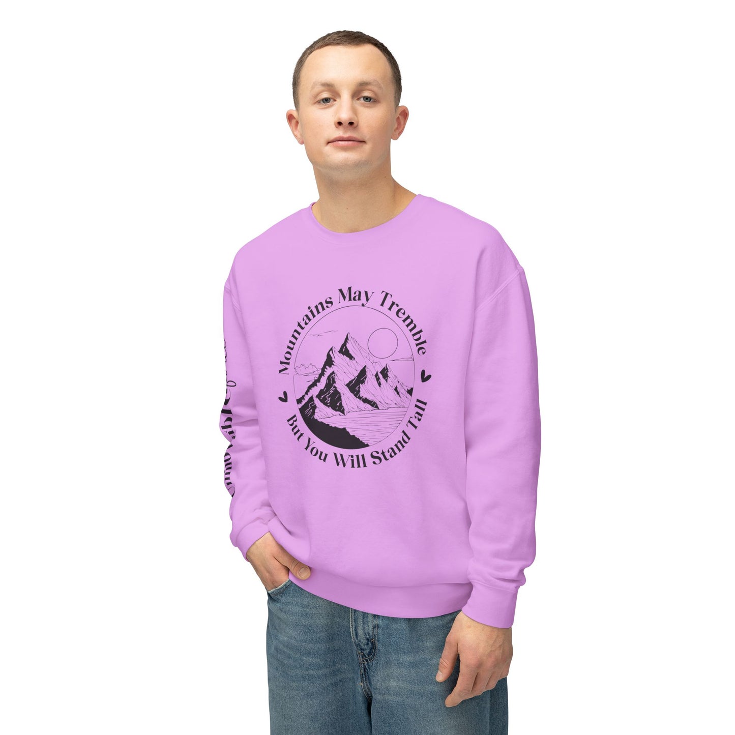 Unmovable Force! Unisex Lightweight Crewneck Sweatshirt - EternalAscension