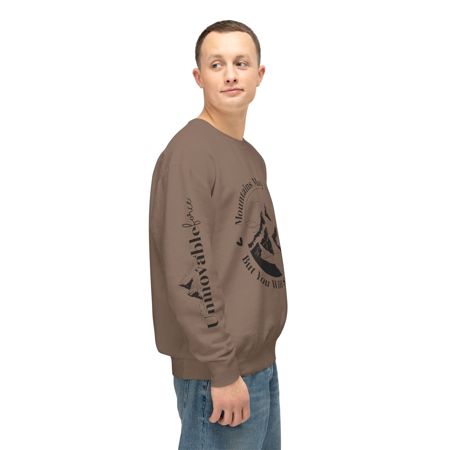 Unmovable Force! Unisex Lightweight Crewneck Sweatshirt - EternalAscension