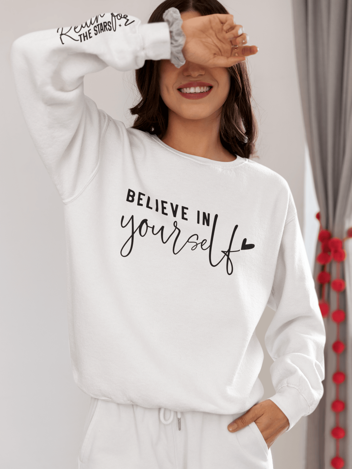 Believe in Yourself Unisex Lightweight Crewneck Sweatshirt - EternalAscension
