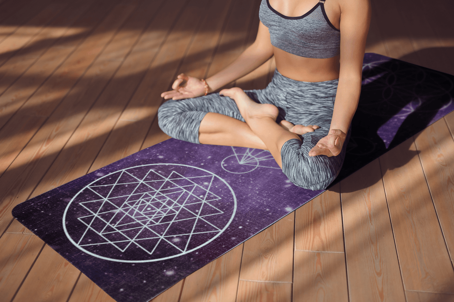 Cosmic Sacred Geometry Yoga Mat - EternalAscension