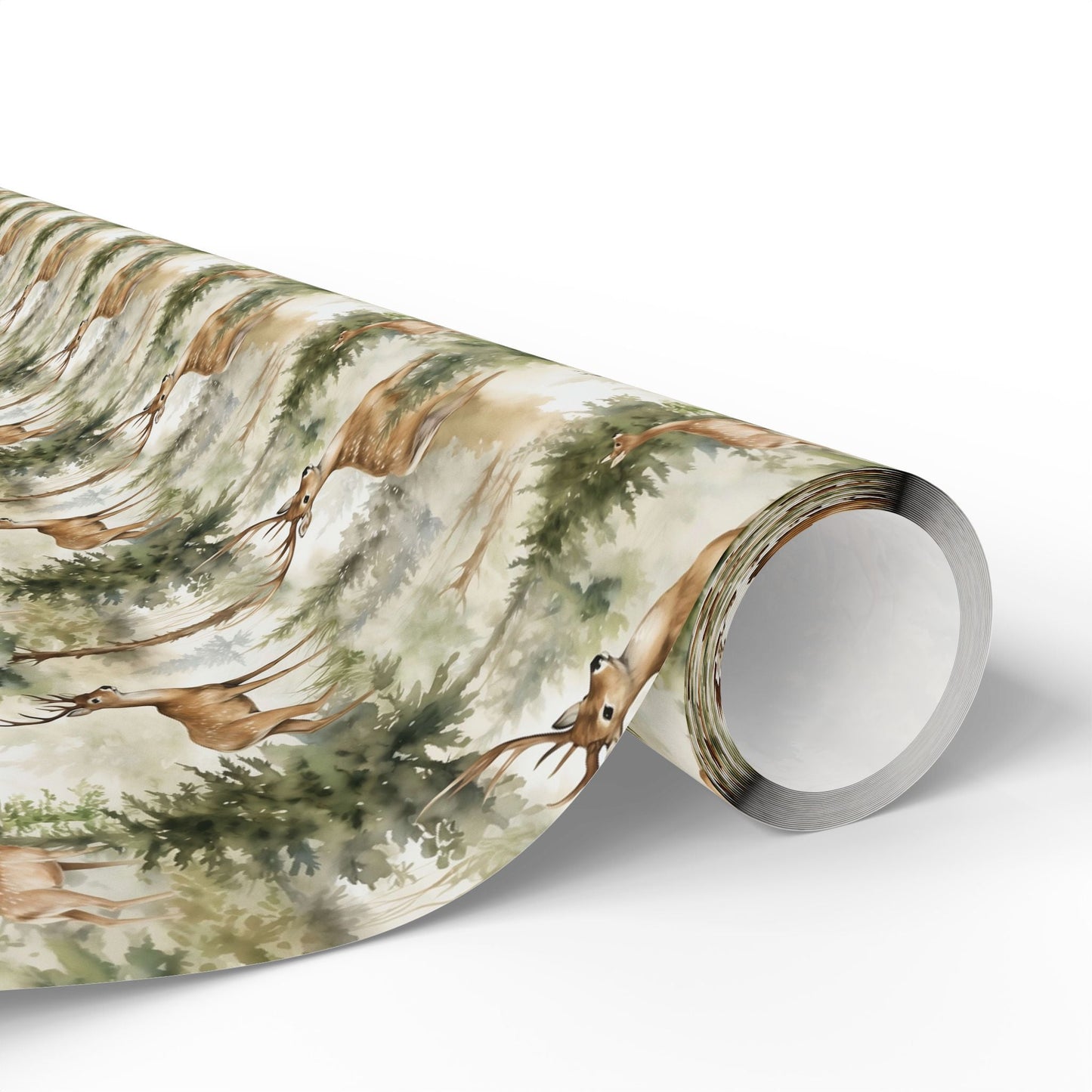 Deer Wrapping Papers, Holiday Gift Wrap, Rustic Christmas Present Packaging, Woodland Theme Wrappers, Festive Party Supplies - EternalAscension