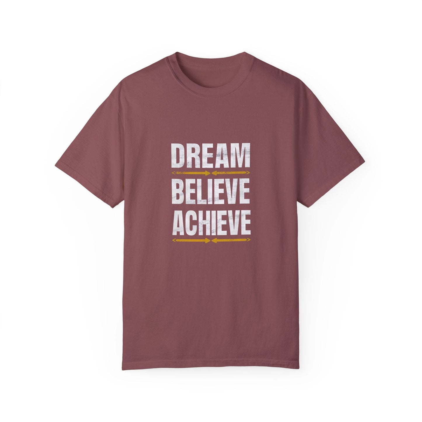 Dream Believe Achieve Unisex Garment - Dyed T - shirt - EternalAscension