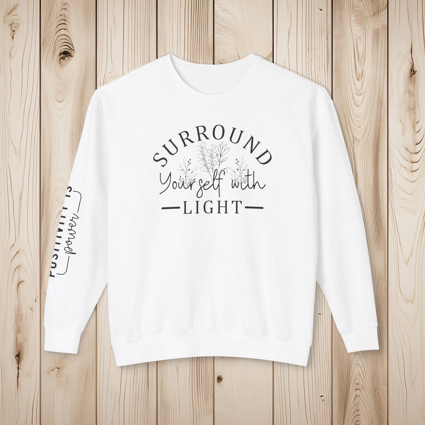 Embrace the Light Unisex Lightweight Crewneck Sweatshirt - EternalAscension
