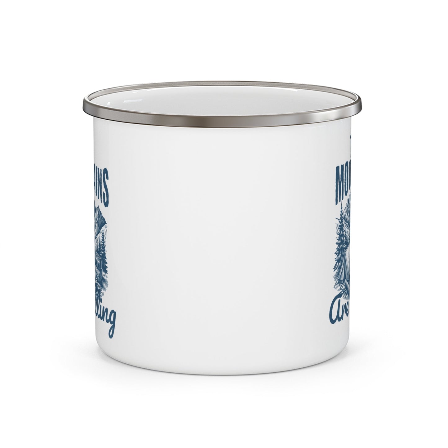 Enamel Camping Mug - The Mountains Are Calling - EternalAscension