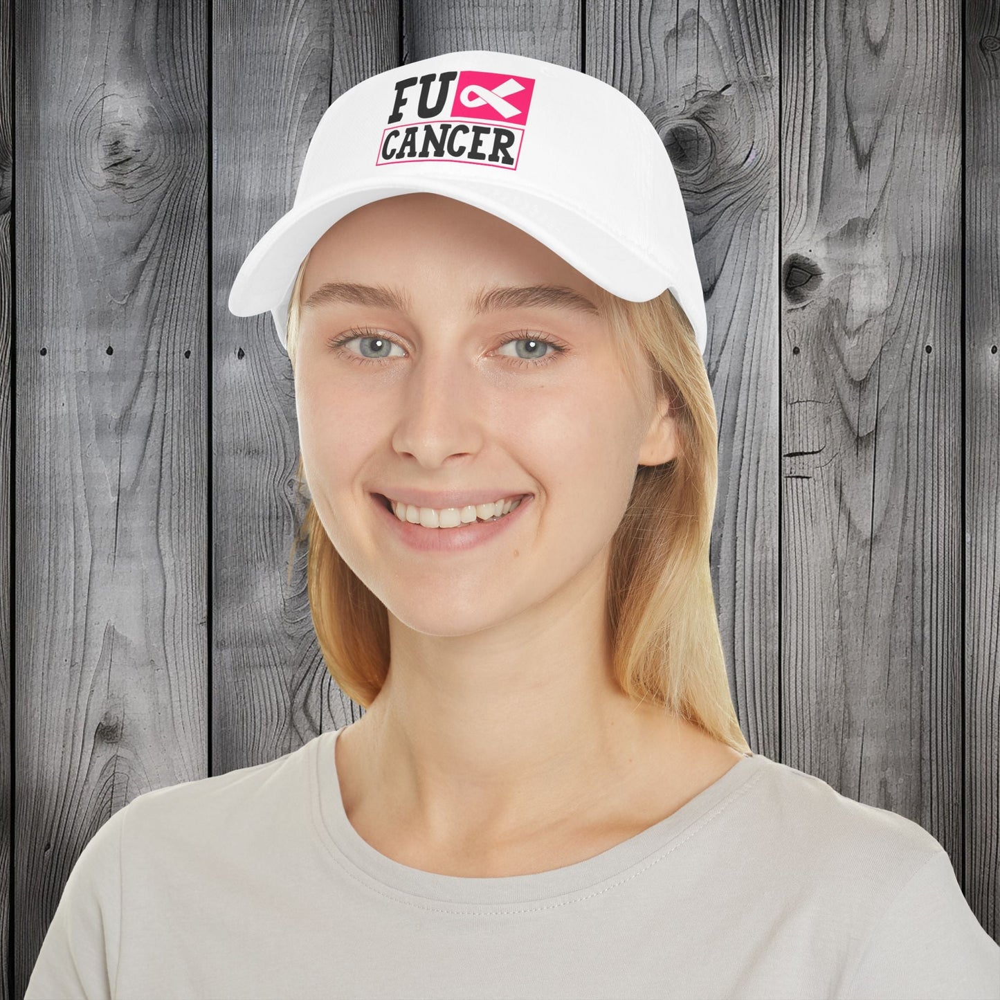 FU** CANCER Low Profile Baseball Cap - EternalAscension