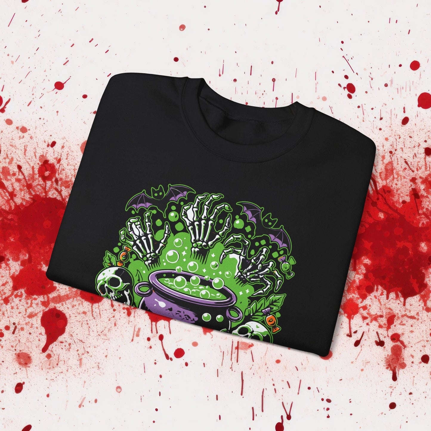 Halloween Cauldron Unisex Heavy Blend™ Crewneck Sweatshirt - EternalAscension