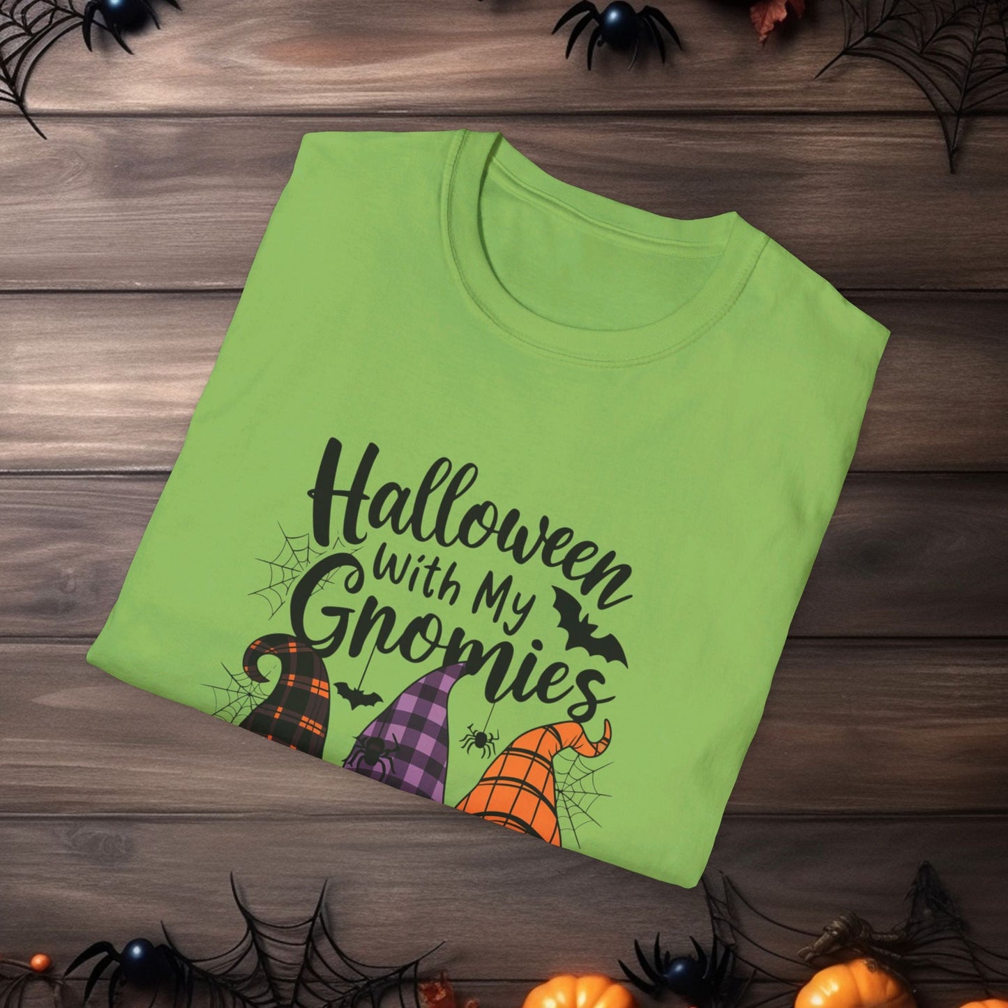 🎃 Halloween With My Gnomies 🎃Unisex Softstyle T - Shirt - EternalAscension