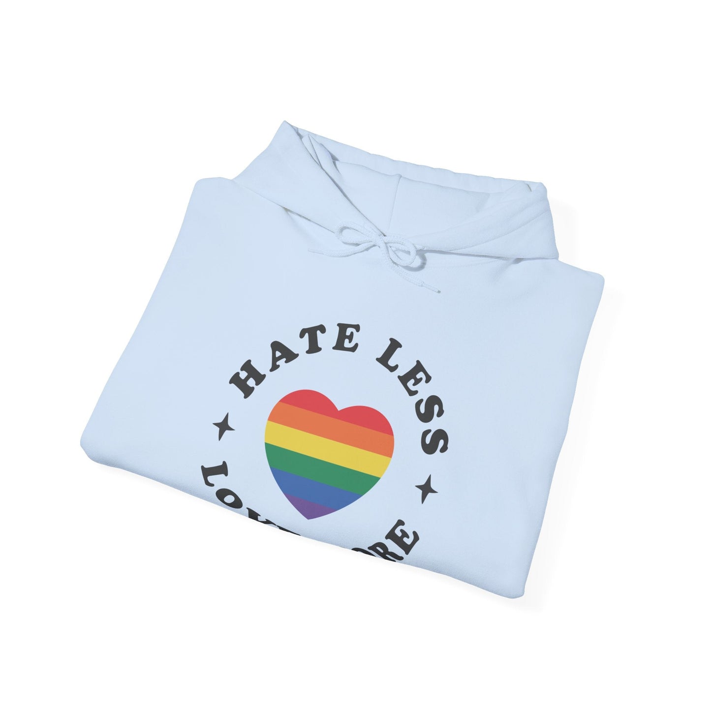 Hate Less LOVE MORE! Unisex Heavy Blend™ Hooded Sweatshirt - EternalAscension