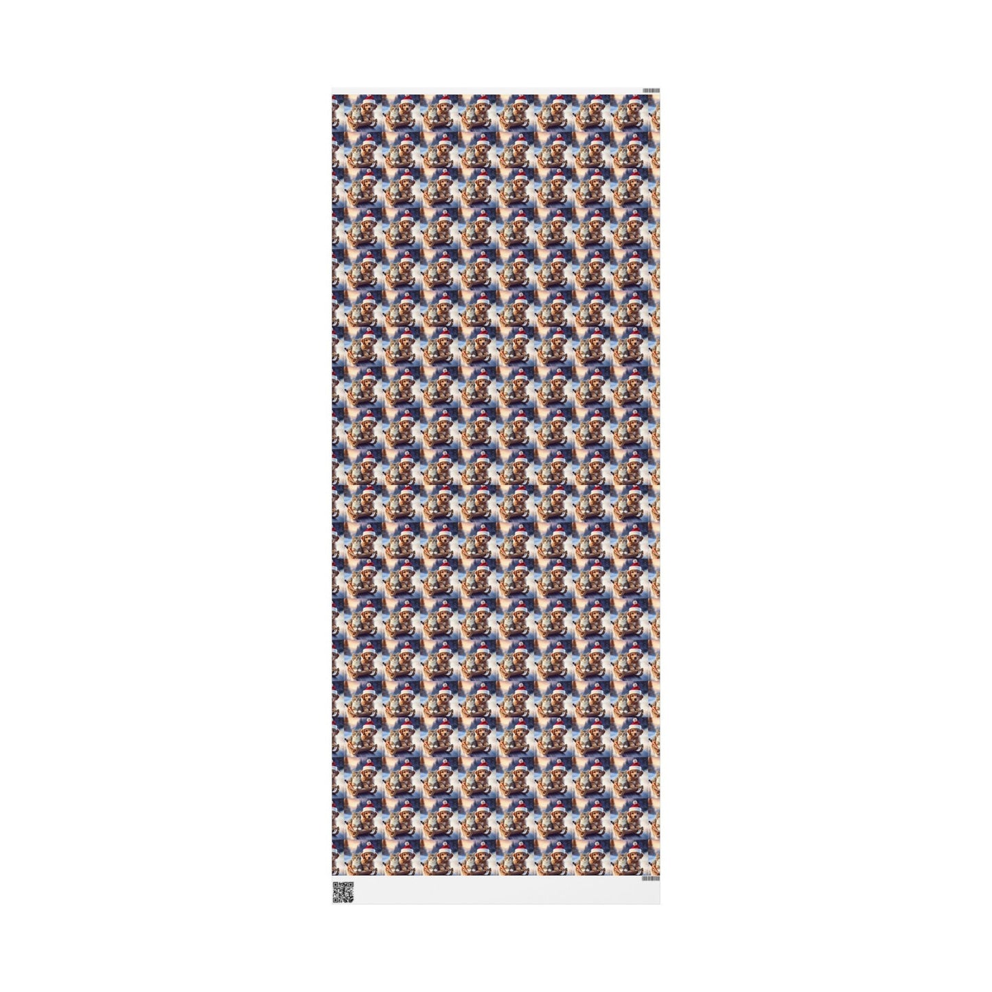 Holiday Sled Ride Wrapping Paper, Christmas Gift Wrap, Festive Cat and Dog Design, Matte or Glossy Finish, High - Quality Custom Art Paper, 3 - EternalAscension