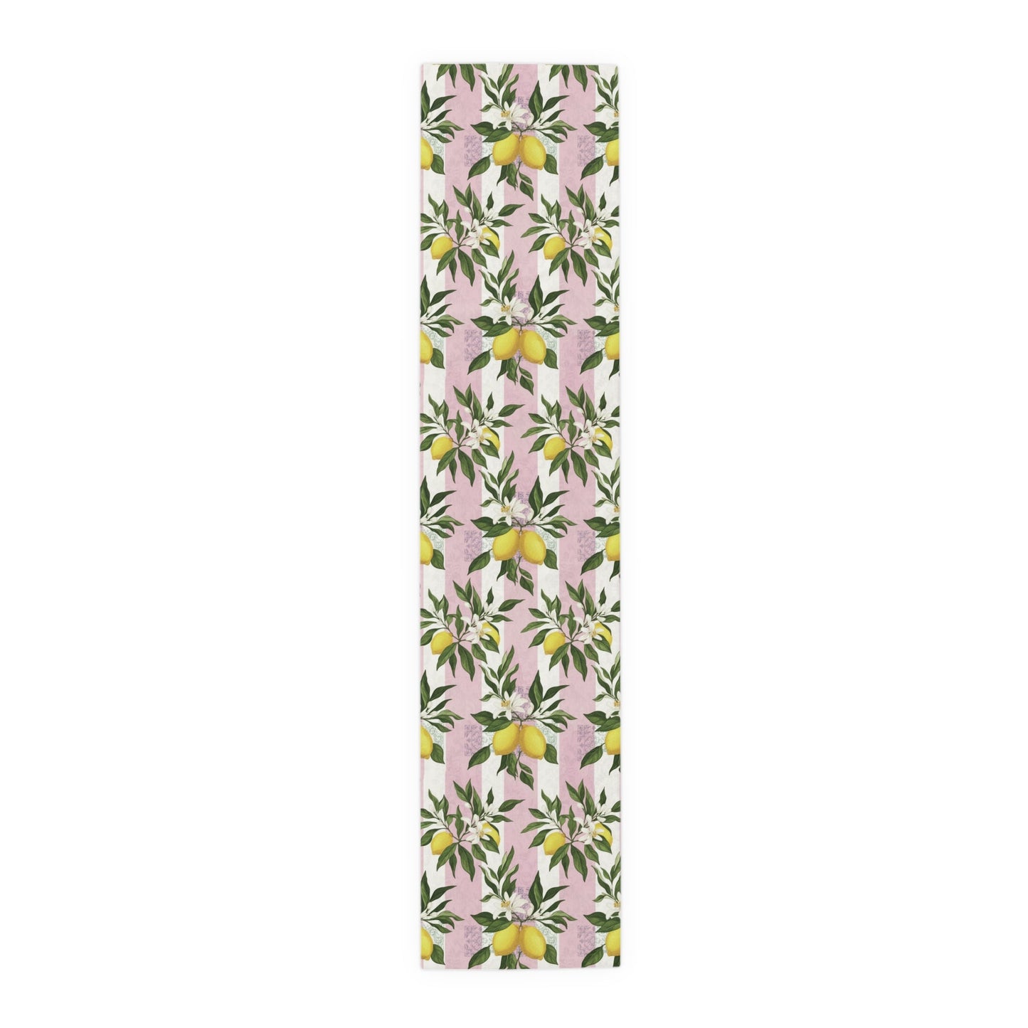 Lemon Branches Pink Pattern Table Runner - EternalAscension