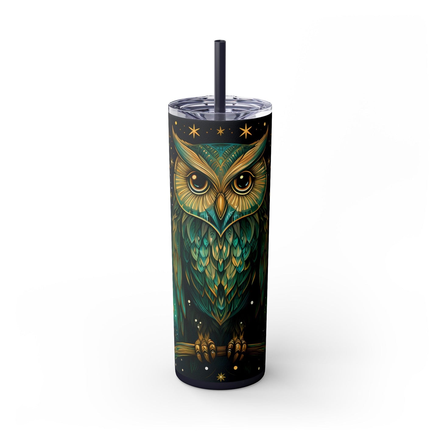 Maars Personalized Skinny Tumbler: Mystical Owl Edition 20oz - EternalAscension