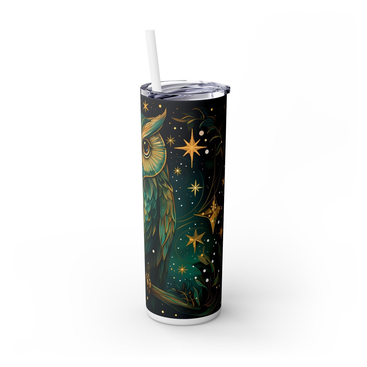 Maars Personalized Skinny Tumbler: Mystical Owl Edition 20oz - EternalAscension