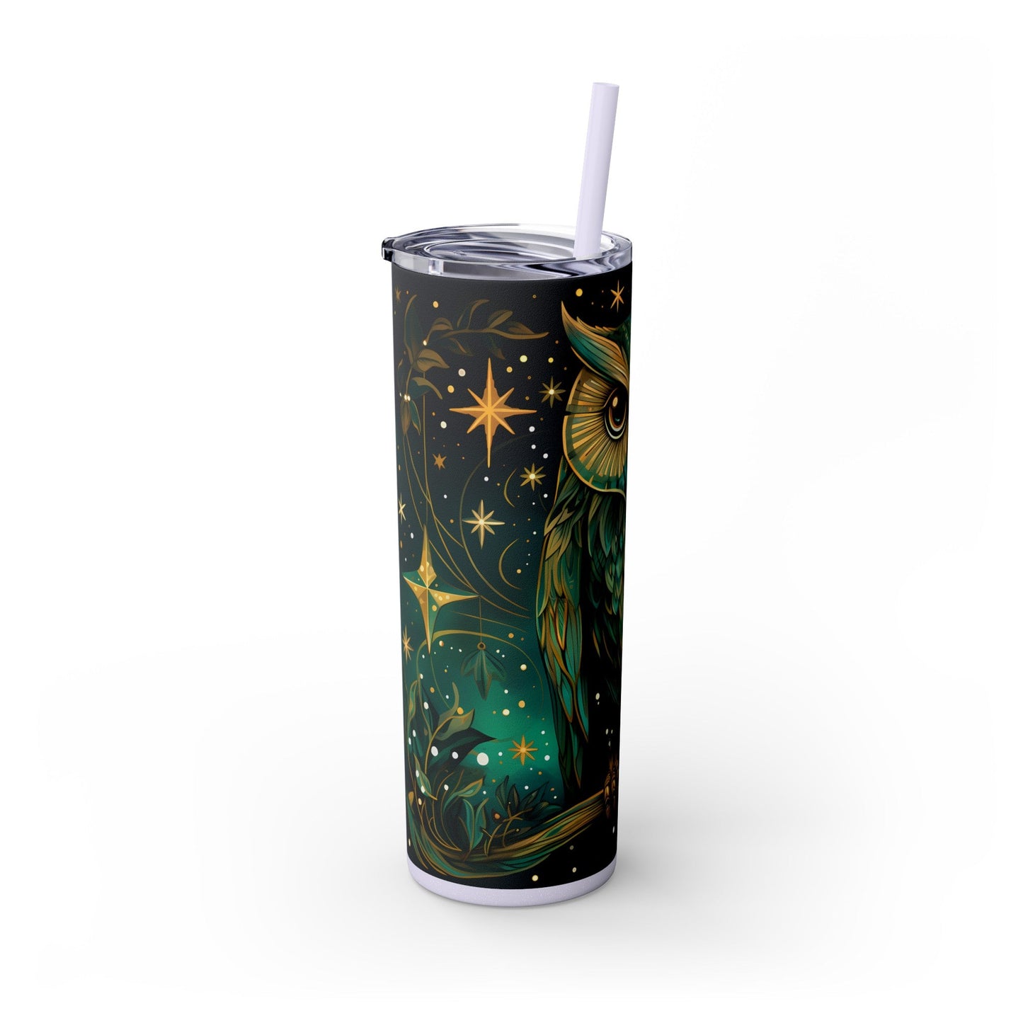 Maars Personalized Skinny Tumbler: Mystical Owl Edition 20oz - EternalAscension
