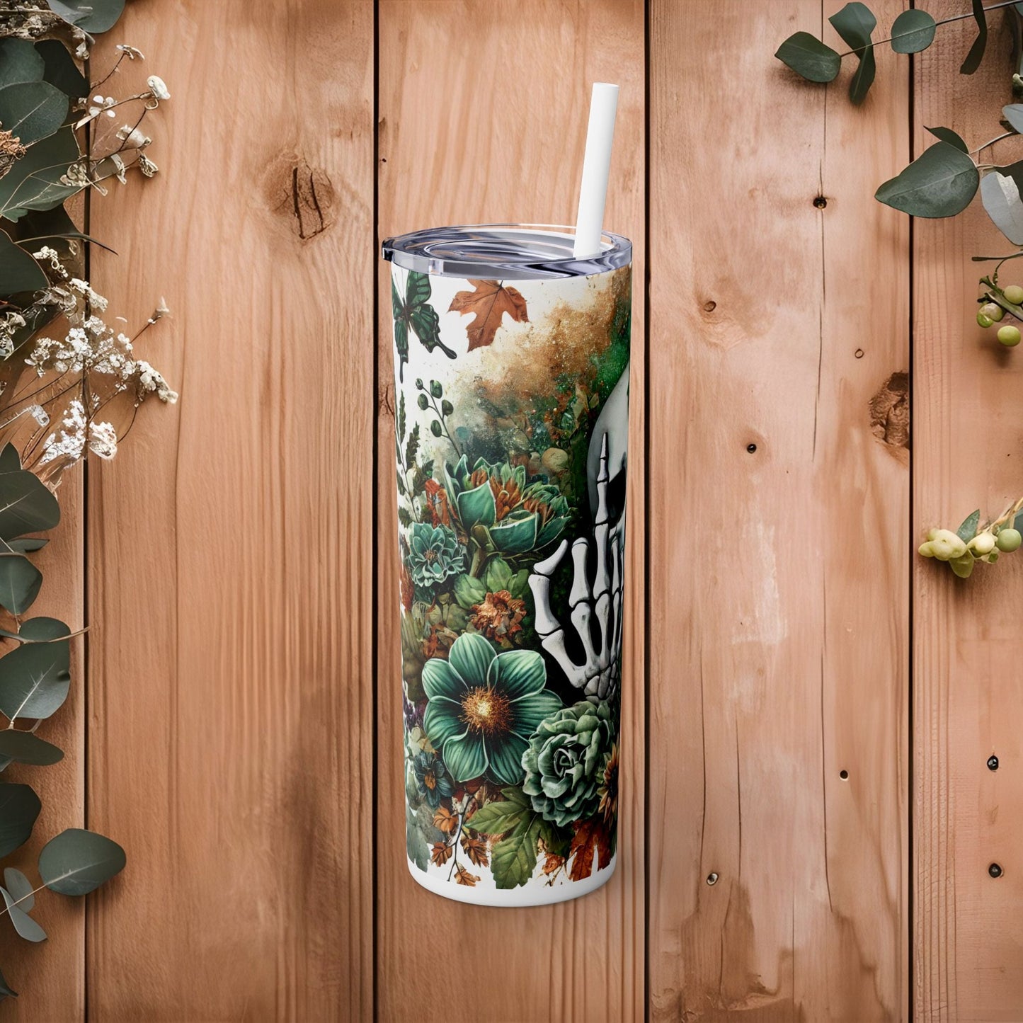 Nature’s Reclamation Skinny Tumbler with Straw, 20oz - EternalAscension