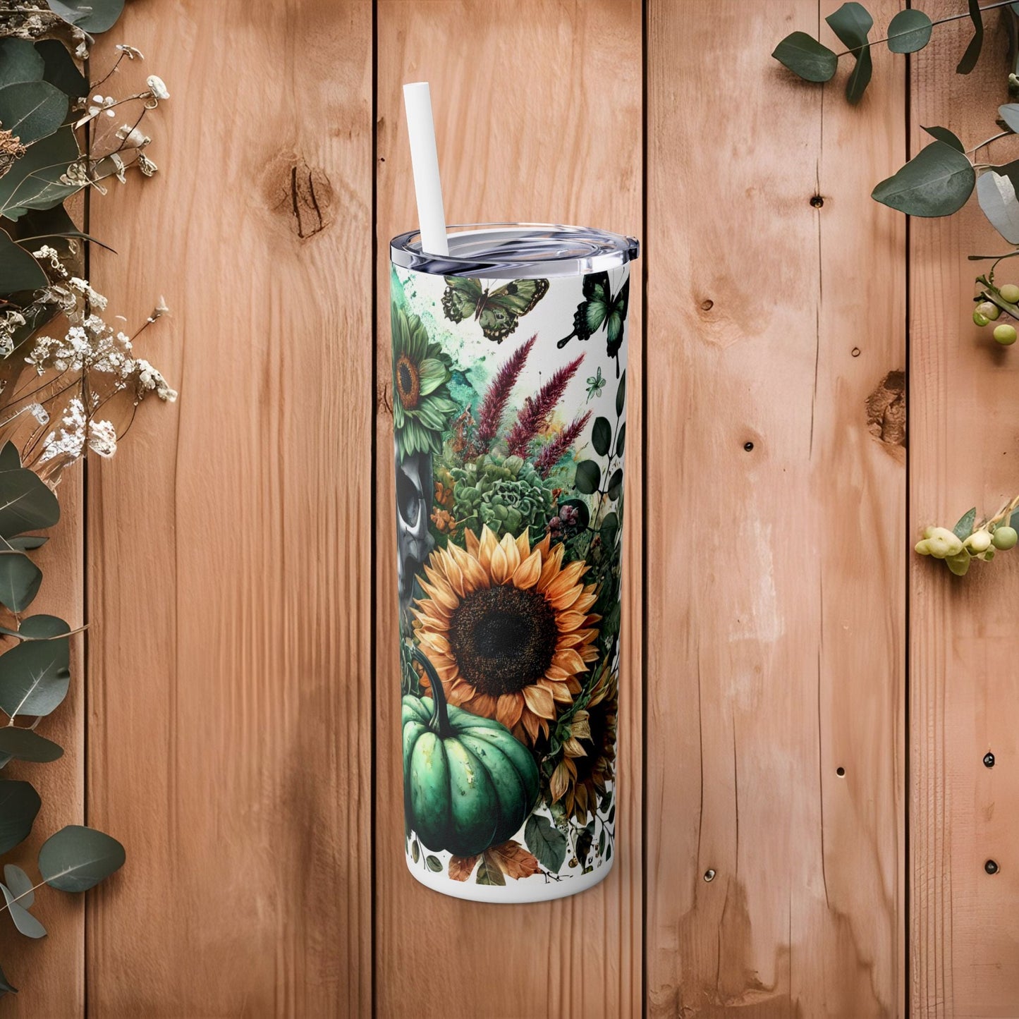 Nature’s Reclamation Skinny Tumbler with Straw, 20oz - EternalAscension
