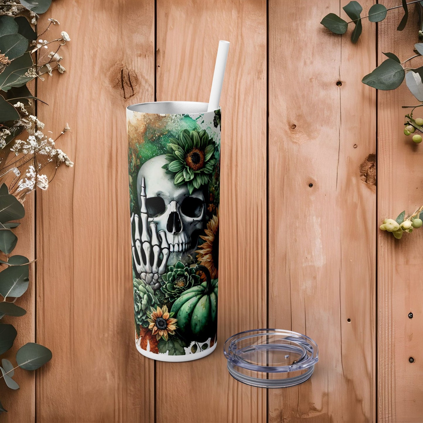 Nature’s Reclamation Skinny Tumbler with Straw, 20oz - EternalAscension