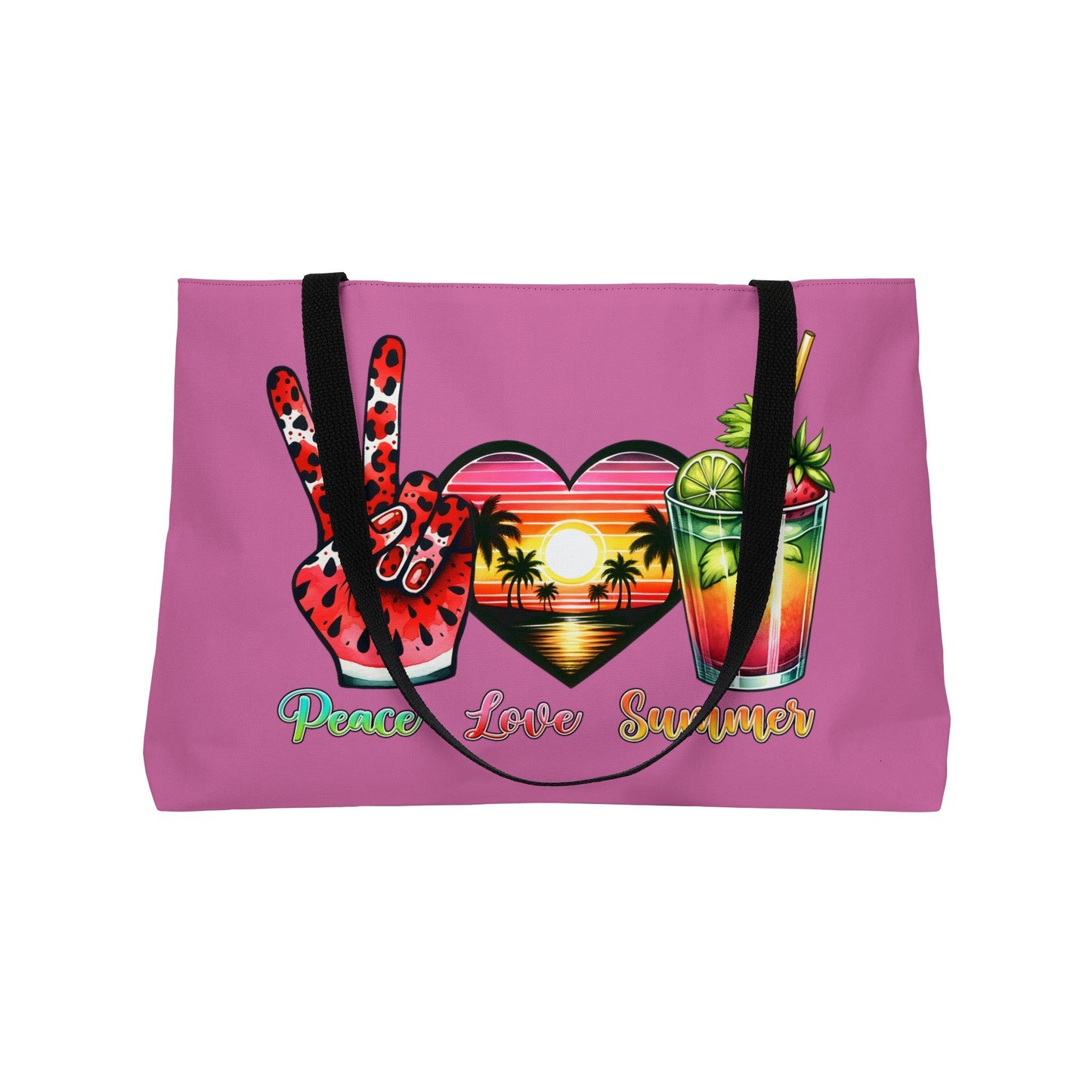 Peace, Love and Good Vibes Only! Weekender Tote Bag - EternalAscension