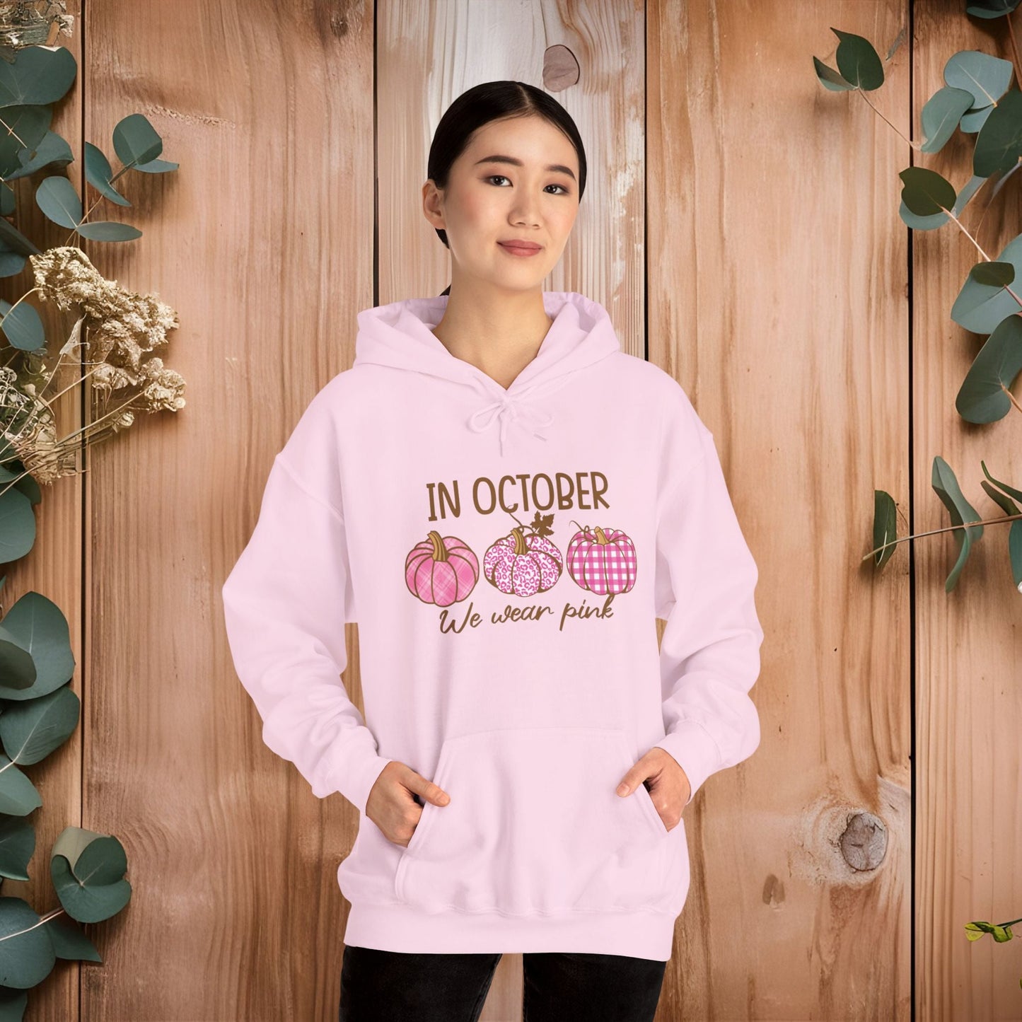 Pink Ribbon Warrior Unisex Heavy Blend™ Hooded Sweatshirt - EternalAscension