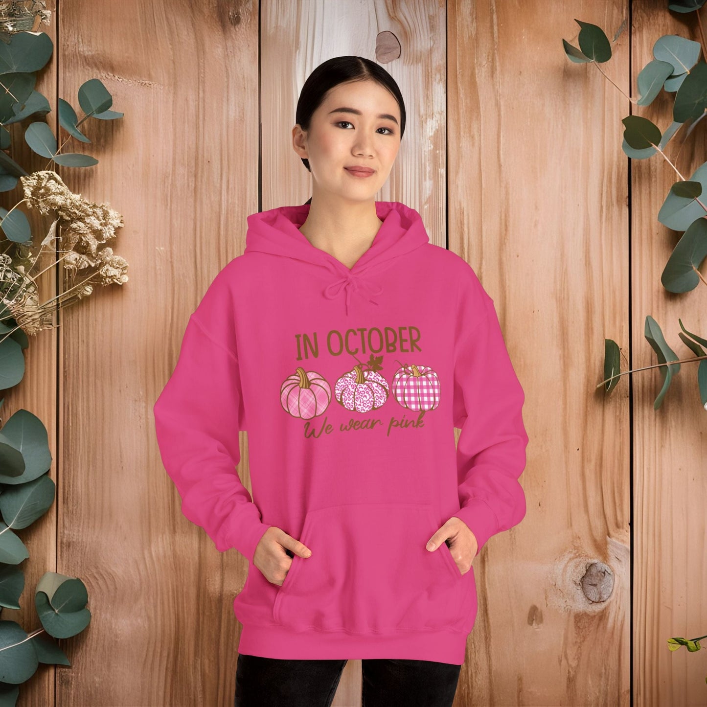 Pink Ribbon Warrior Unisex Heavy Blend™ Hooded Sweatshirt - EternalAscension