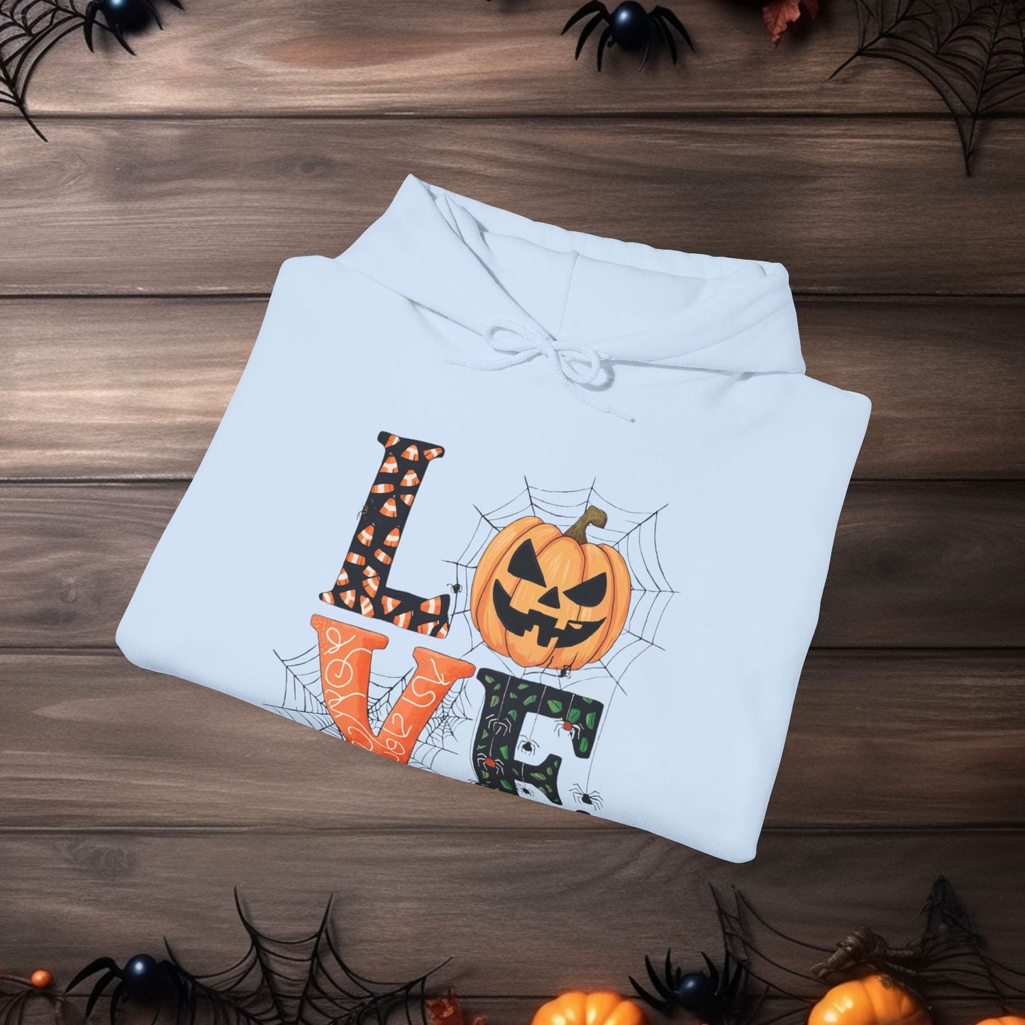 🎃 Spooky Love Halloween Hoodie 🎃Unisex Heavy Blend™ Hooded Sweatshirt - EternalAscension