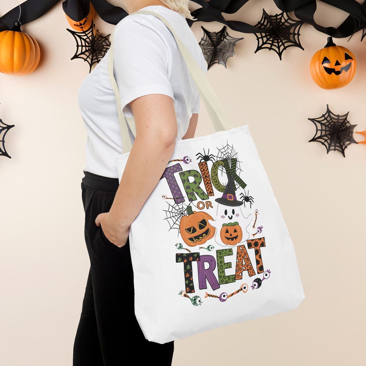 🎃🕸️Trick or Treat Tote Bag (AOP)🎃🕸️ - EternalAscension