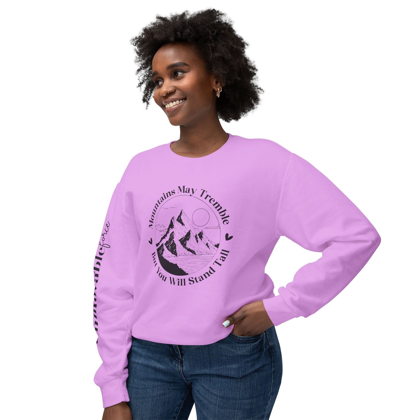 Unmovable Force! Unisex Lightweight Crewneck Sweatshirt - EternalAscension