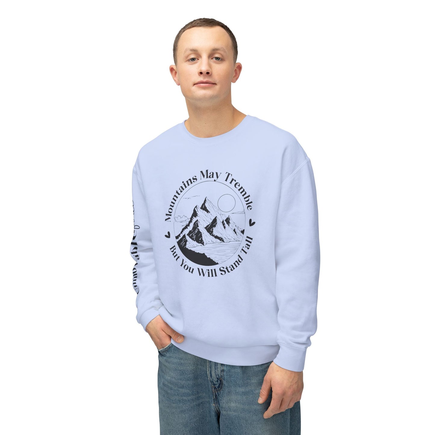 Unmovable Force! Unisex Lightweight Crewneck Sweatshirt - EternalAscension