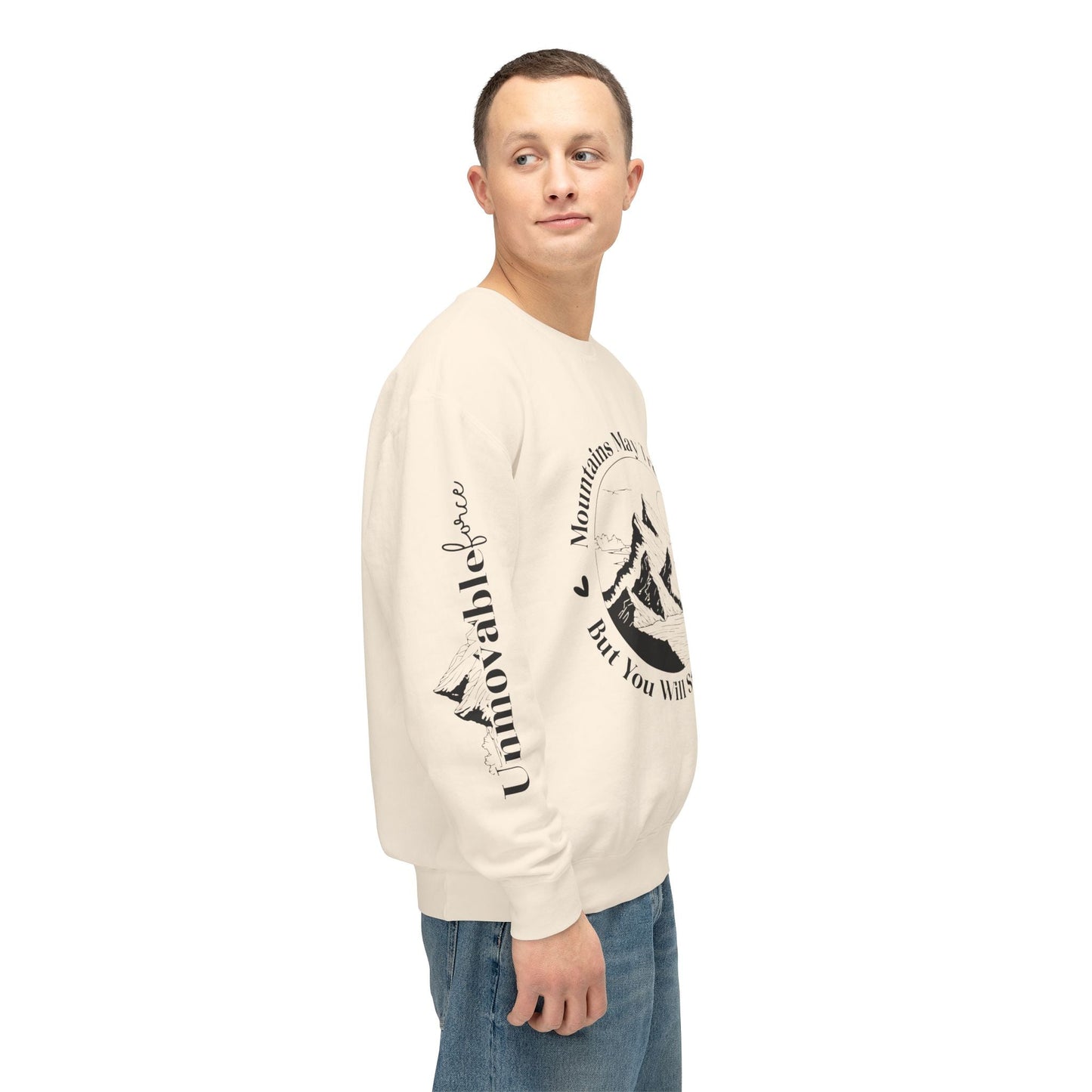 Unmovable Force! Unisex Lightweight Crewneck Sweatshirt - EternalAscension
