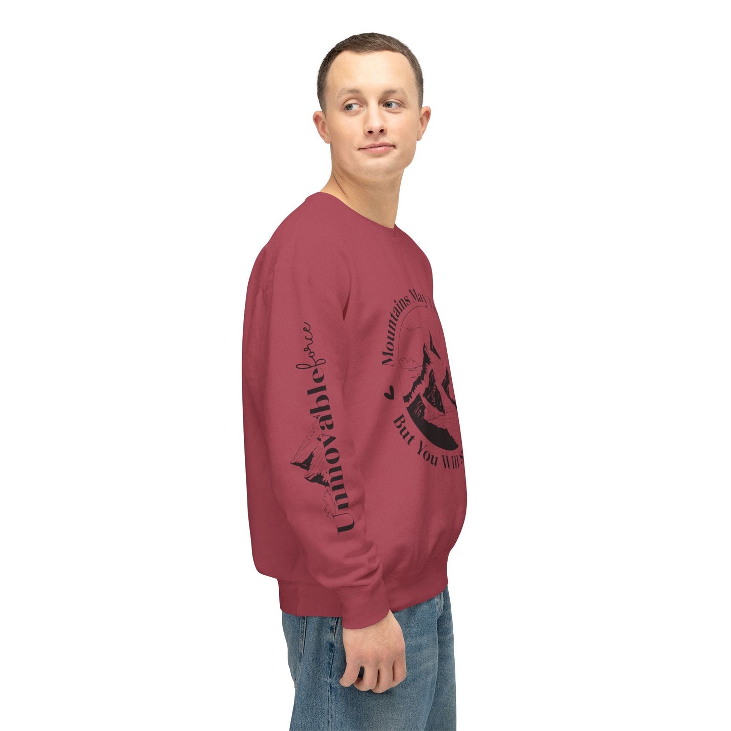 Unmovable Force! Unisex Lightweight Crewneck Sweatshirt - EternalAscension