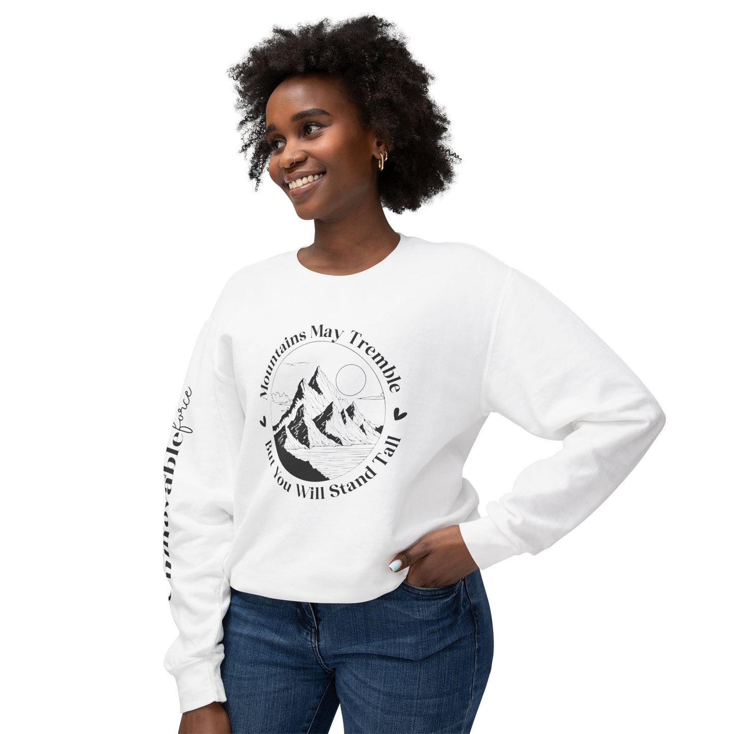 Unmovable Force! Unisex Lightweight Crewneck Sweatshirt - EternalAscension