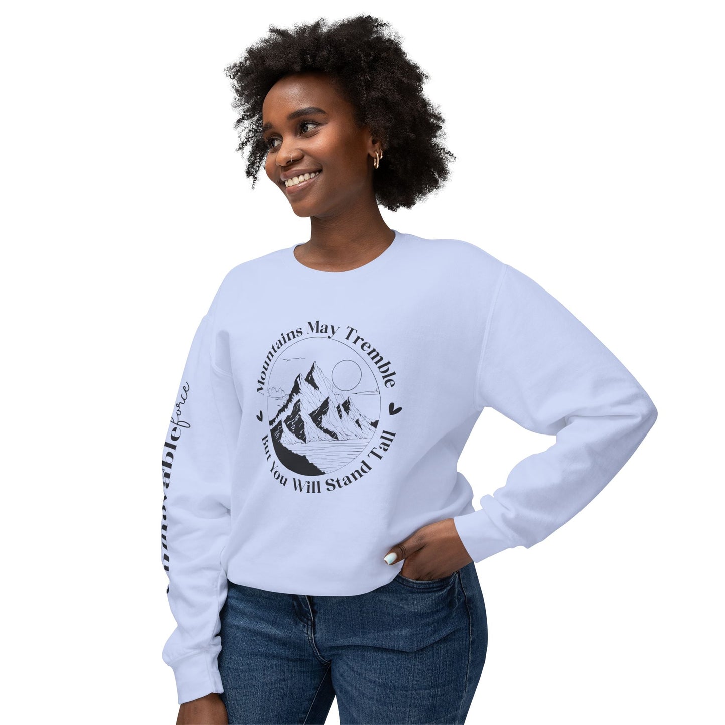 Unmovable Force! Unisex Lightweight Crewneck Sweatshirt - EternalAscension