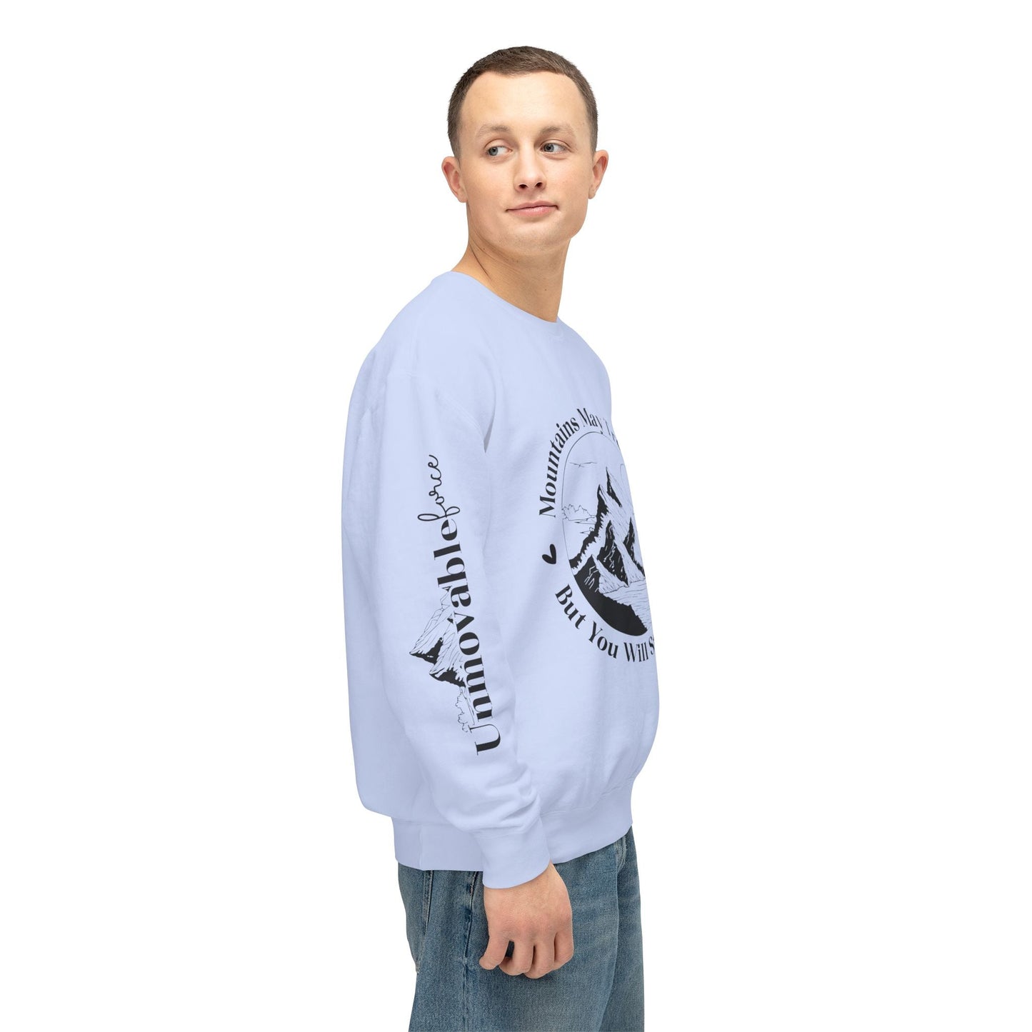 Unmovable Force! Unisex Lightweight Crewneck Sweatshirt - EternalAscension