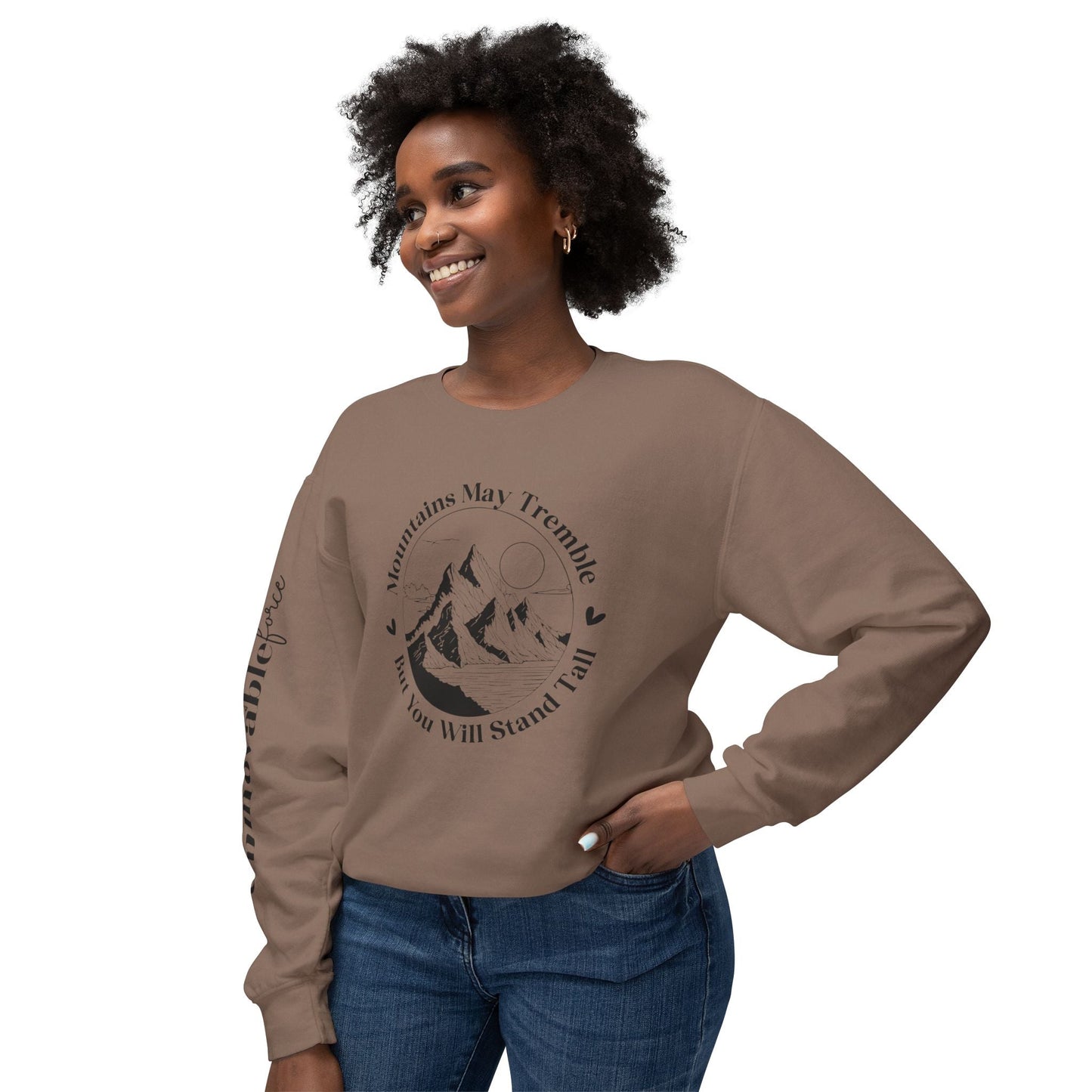 Unmovable Force! Unisex Lightweight Crewneck Sweatshirt - EternalAscension