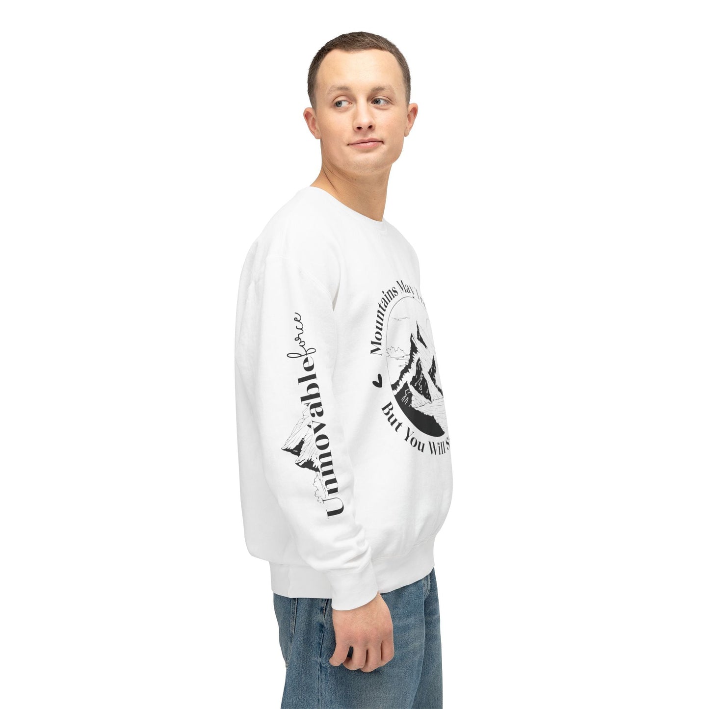 Unmovable Force! Unisex Lightweight Crewneck Sweatshirt - EternalAscension