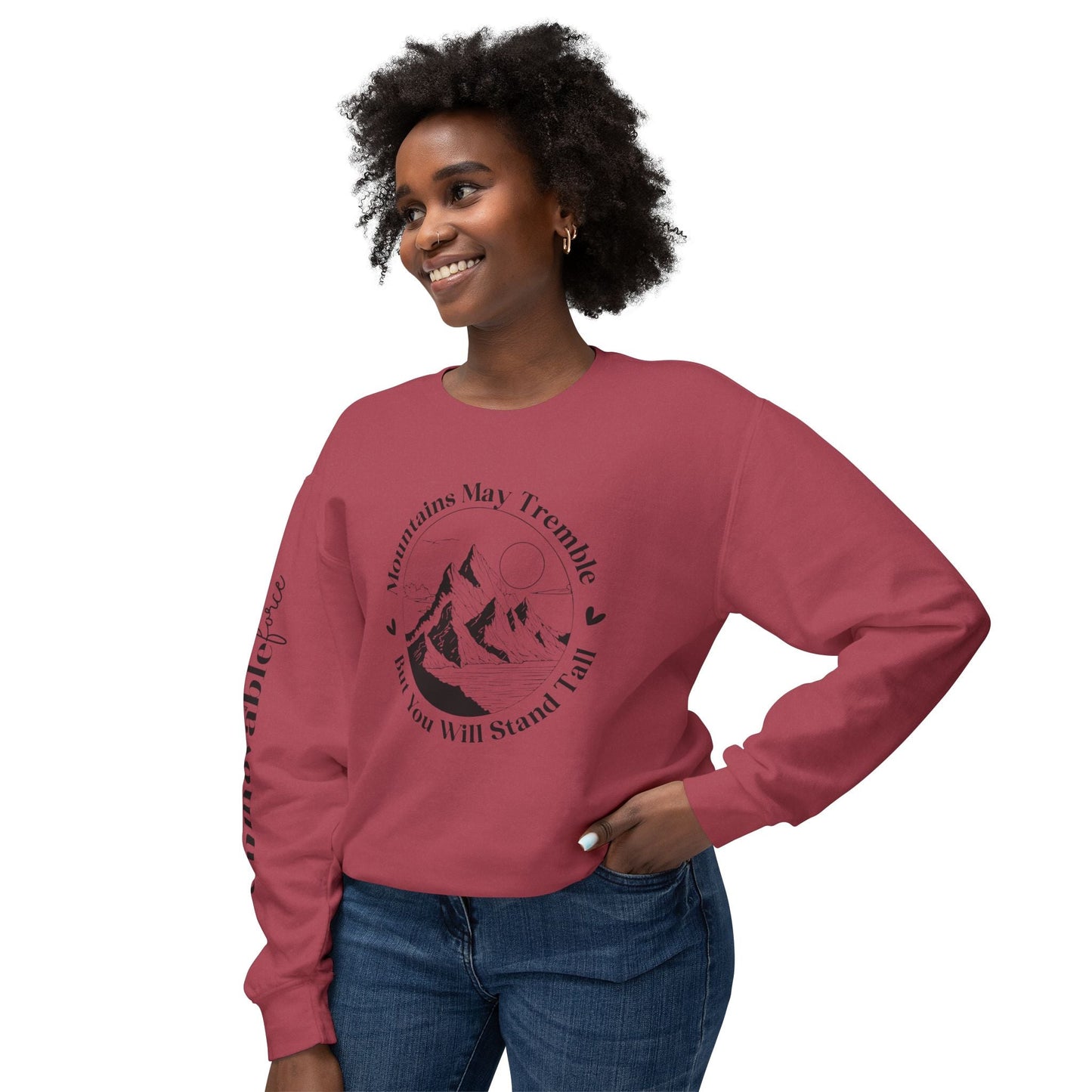 Unmovable Force! Unisex Lightweight Crewneck Sweatshirt - EternalAscension