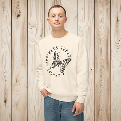 Choose Happiness Unisex Lightweight Crewneck Sweatshirt