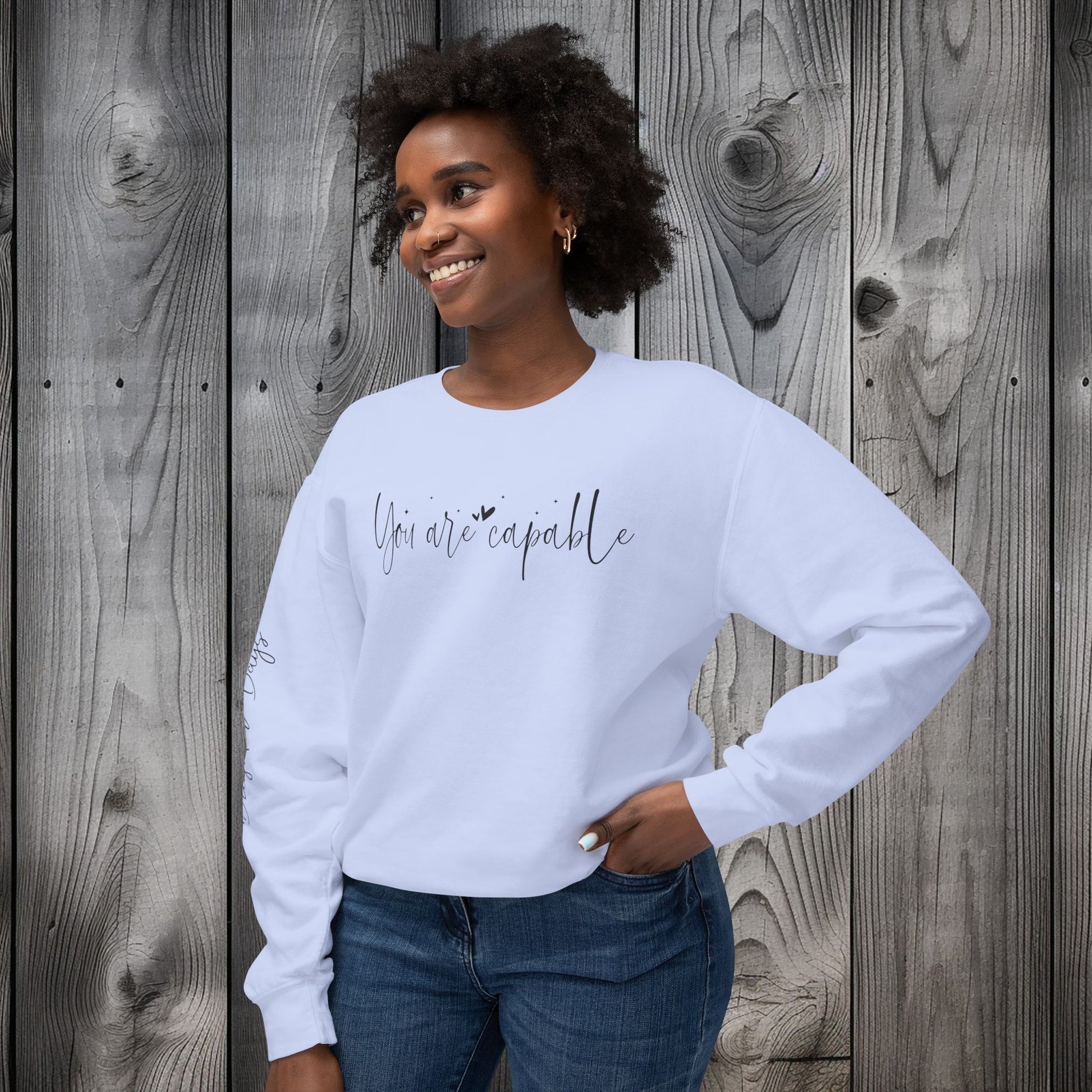 Capable & Hopeful Unisex Lightweight Crewneck Sweatshirt - EternalAscension