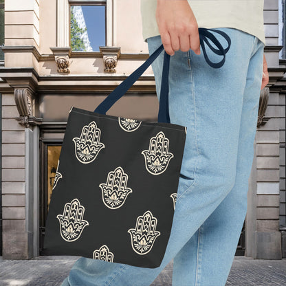 Hamsa Tote Bag with Intricate Design - EternalAscension