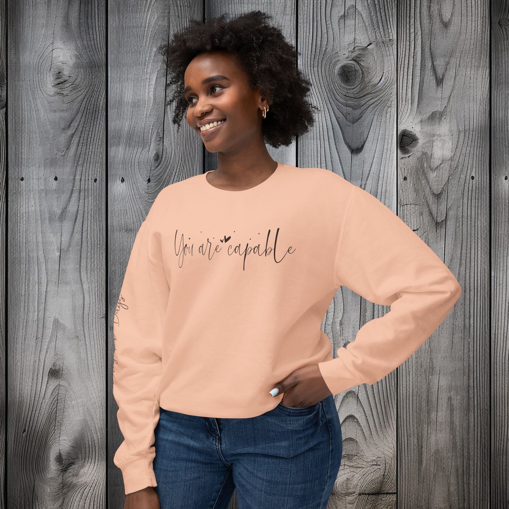 Capable & Hopeful Unisex Lightweight Crewneck Sweatshirt - EternalAscension