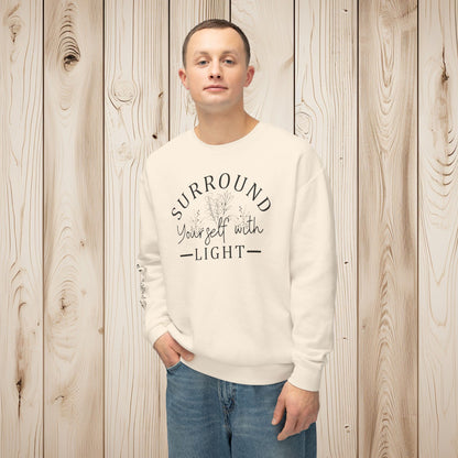 Embrace the Light Unisex Lightweight Crewneck Sweatshirt - EternalAscension