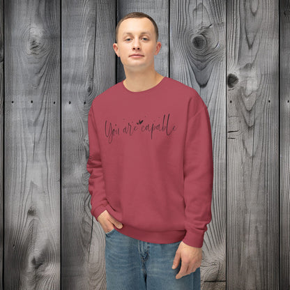 Capable & Hopeful Unisex Lightweight Crewneck Sweatshirt - EternalAscension
