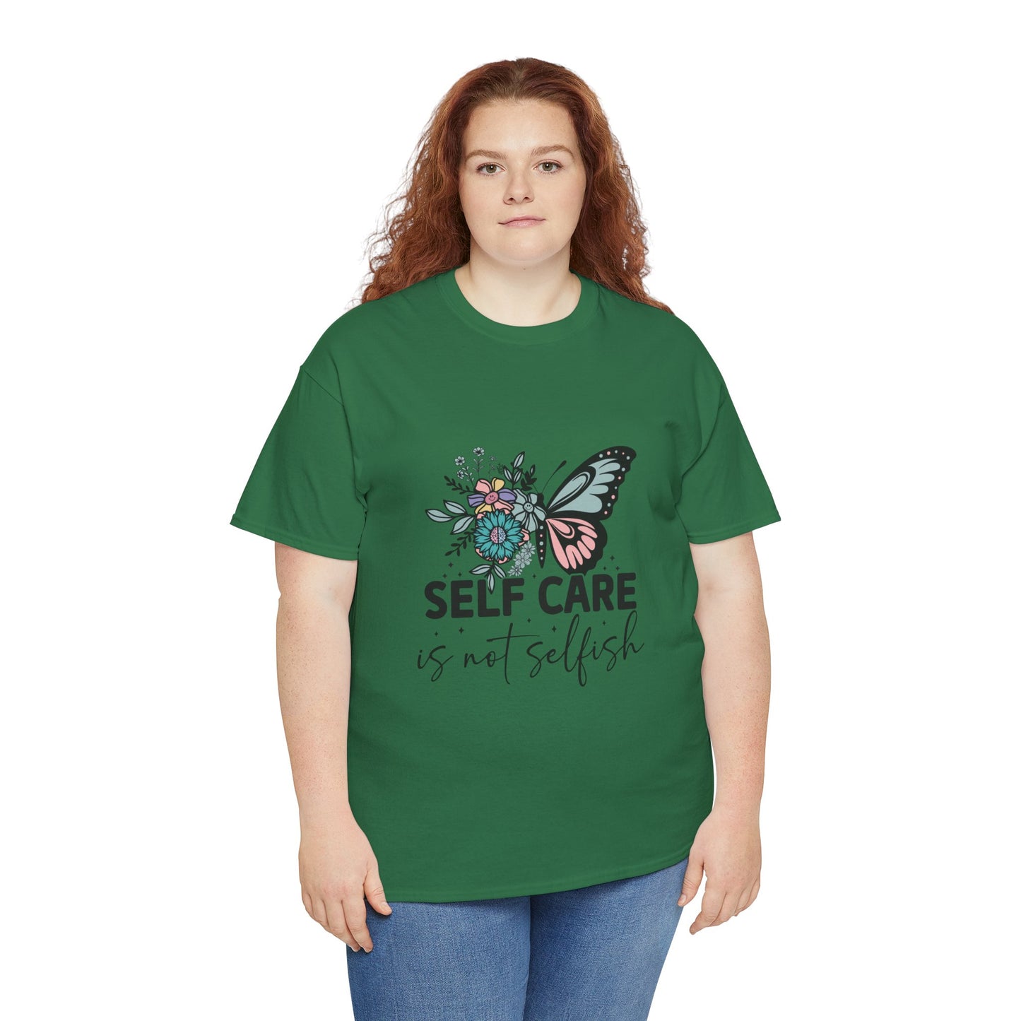 Self Care is Not Selfish Unisex Heavy Cotton Tee
