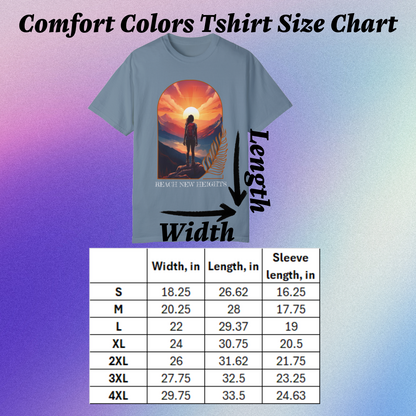 Mountain Explorer Graphic T-shirt, Adventure Nature Lover Tee, Reach New Heights Blue Shirt, Unisex Hiking Apparel, Outdoor Enthusiast Gift, - EternalAscension