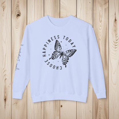 Choose Happiness Unisex Lightweight Crewneck Sweatshirt